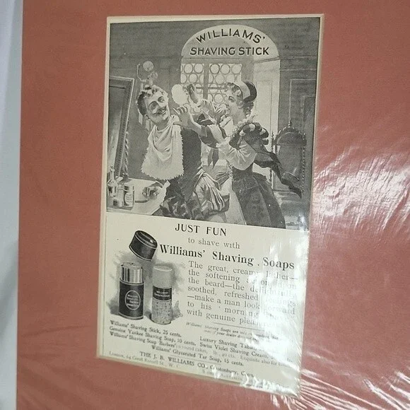 Williams Shaving Stick Advertisement 1898 Vintage barber ad - Picture 8 of 10
